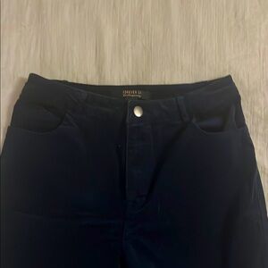 Forever 21 Dark Blue Corduroy Jeans | Medium
